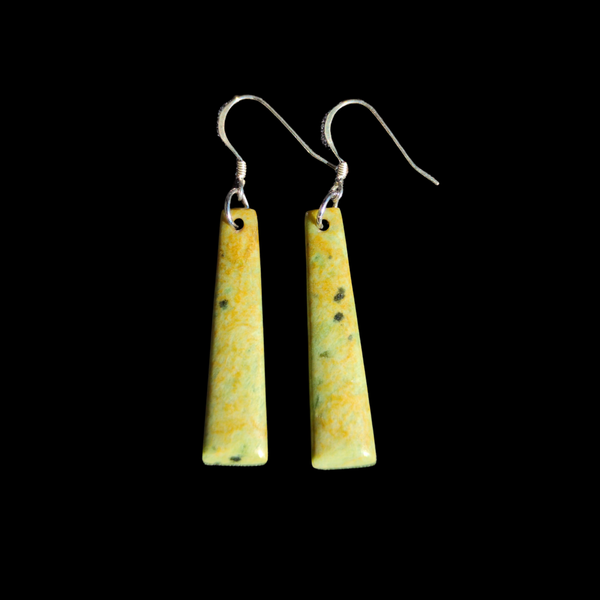 Mau Taringa Raukaraka - Pounamu Earrings