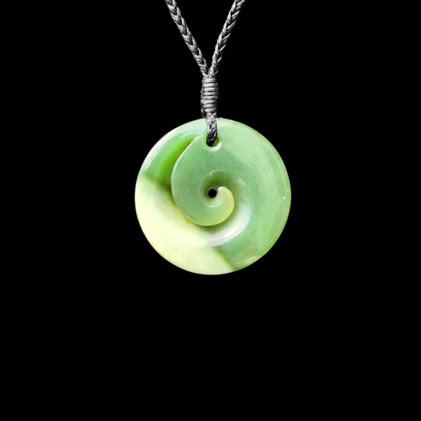 Koru Inanga - Greenstone Spiral Pendant