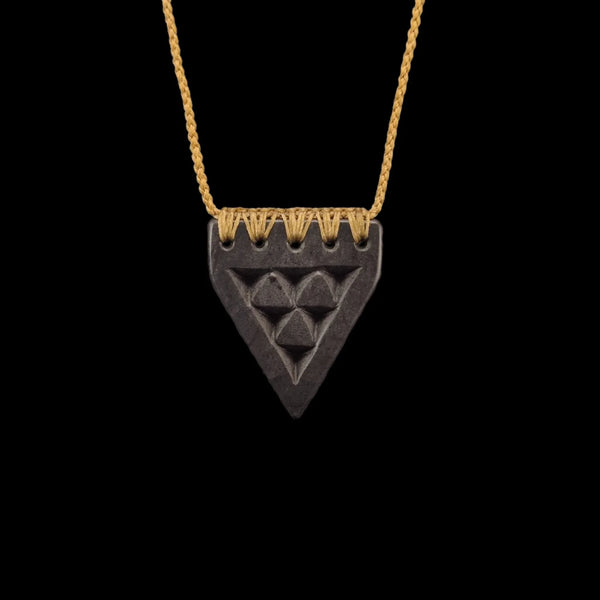 Niho Taniwha Onewa - Basalt Teeth of the Taniwha Pendant - Sands Carving Studio