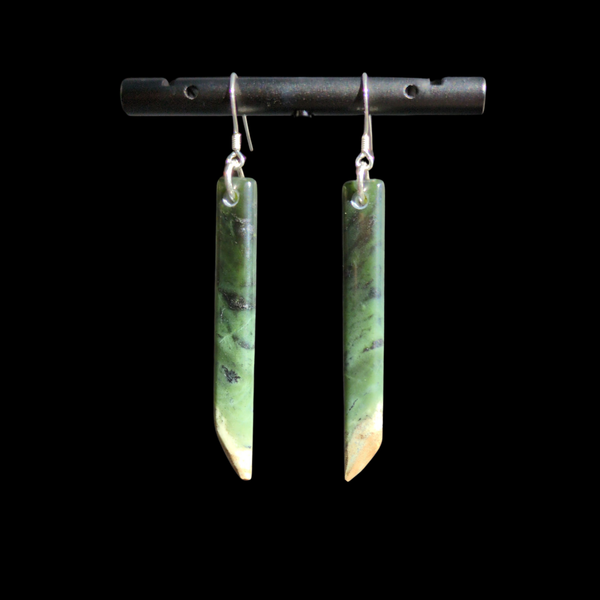 Mau Taringa Tangiwai - Pounamu Earrings