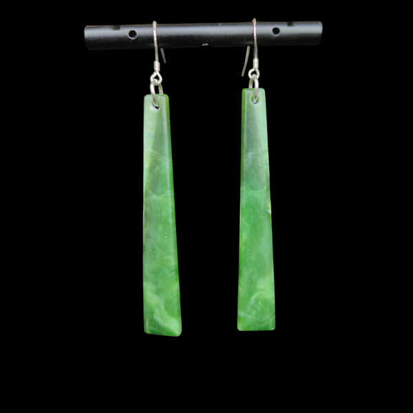 Mau Taringa Kahurangi- Pounamu Earrings