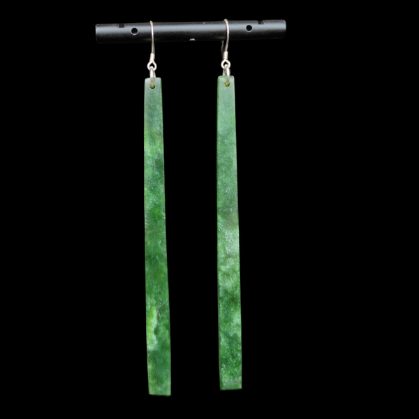 Mau Taringa Kahurangi- Pounamu Earrings