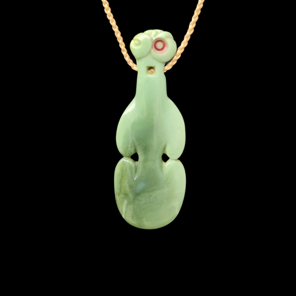 Kotiate Inanga- Greenstone Pentant