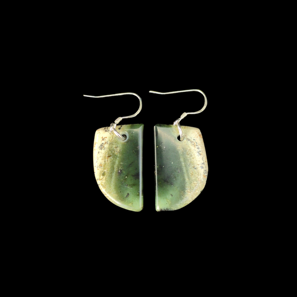 Mau Taringa Tangiwai - Pounamu Earrings