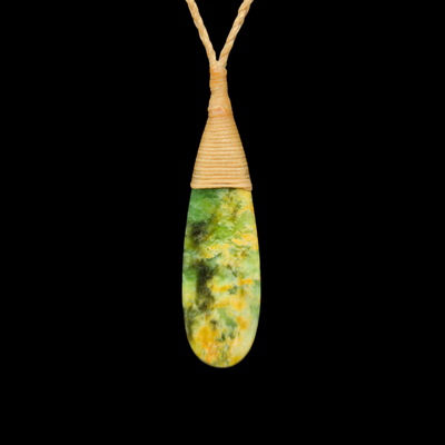 Roimata Raukaraka- Greenstone Teardrop Pendant