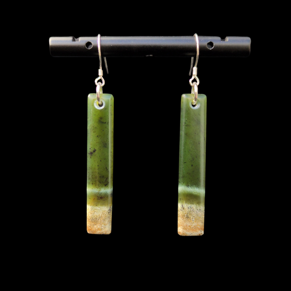 Mau Taringa Tangiwai - Pounamu Earrings