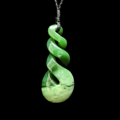 Pikorua Kahurangi - Greenstone Twist Pendant