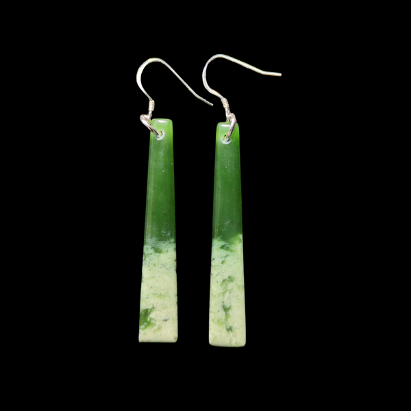 Mau Taringa Inanga - Pounamu Earrings