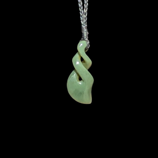 Pikorua Inanga - Greenstone Twist Pendant