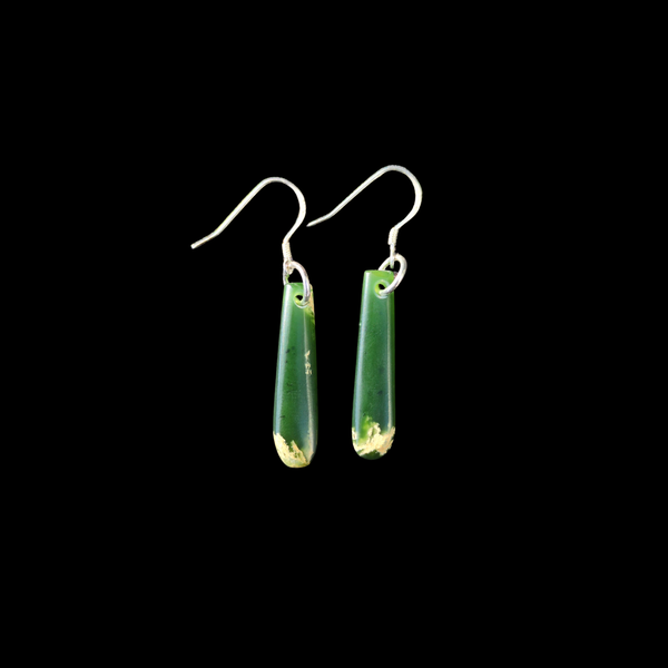 Mau Taringa Kawakawa - Pounamu Earrings