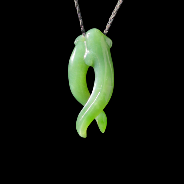 Rua Tuna Inanga- Greenstone Tuna Pendant