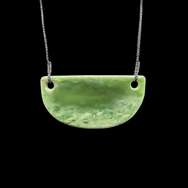 Kōuma Kahurangi - Greenstone Breastplate Pendant - Sands Carving Studio
