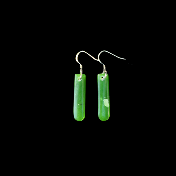 Mau Taringa Kahurangi - Pounamu Earrings