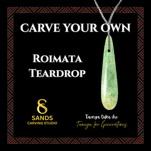 novice roimata teardrop by sands carving studio