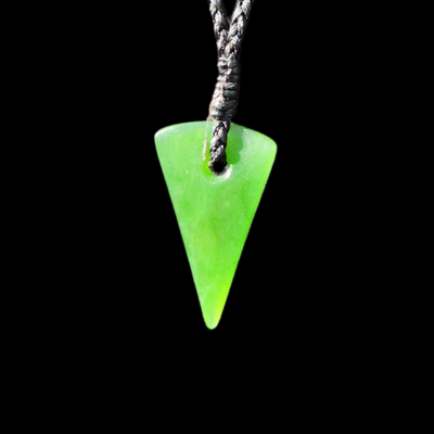 Rei Puta Kahurangi- Greenstone Tooth Pendant - Sands Carving Studio