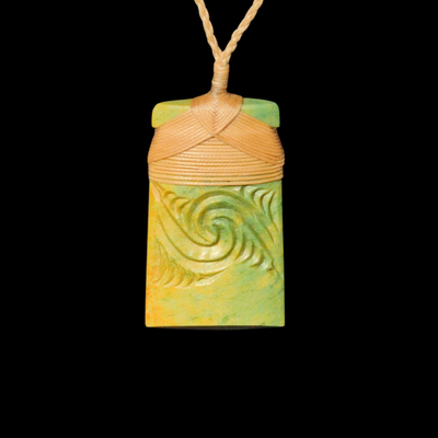 Hei Toki Raukaraka -Greenstone Adze Pendant