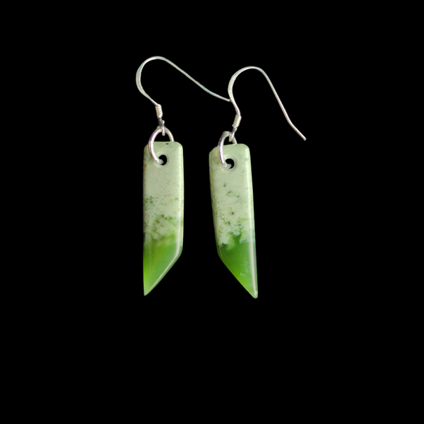 Mau Taringa Kahurangi - Pounamu Earrings