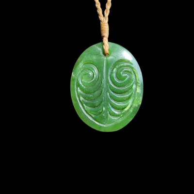 Roimata Kahurangi - Greenstone Spiral Pendant