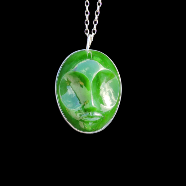 Kahurangi Porowhita Stg  - Greenstone Disc Pendant