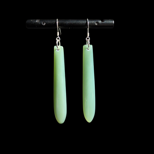 Mau Taringa Inanga - Pounamu Earrings