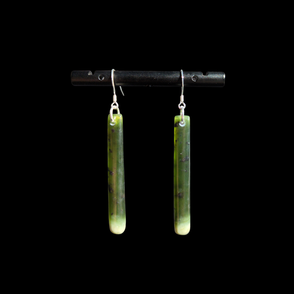 Mau Taringa Tangiwai - Pounamu Earrings