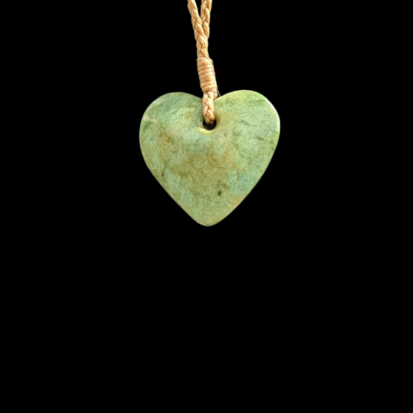 Manawa Raukaraka - Greenstone Heart Pendant