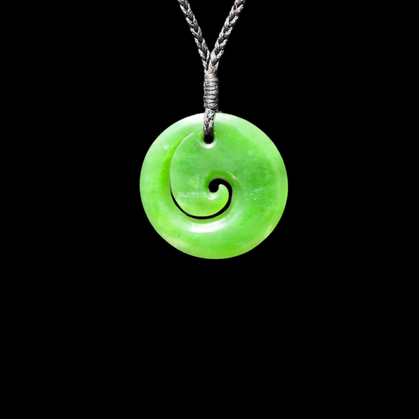 Koru Kahurangi - Greenstone Spiral Pendant