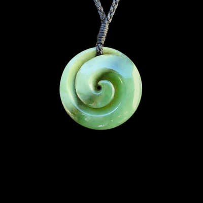 Koru Inanga - Greenstone Spiral Pendant