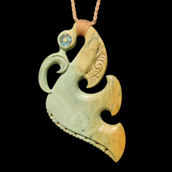 Manaia Raukaraka - Greenstone Guardian Pendant