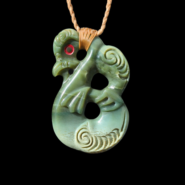 Manaia Inanga -Greenstone Guardian Pendant