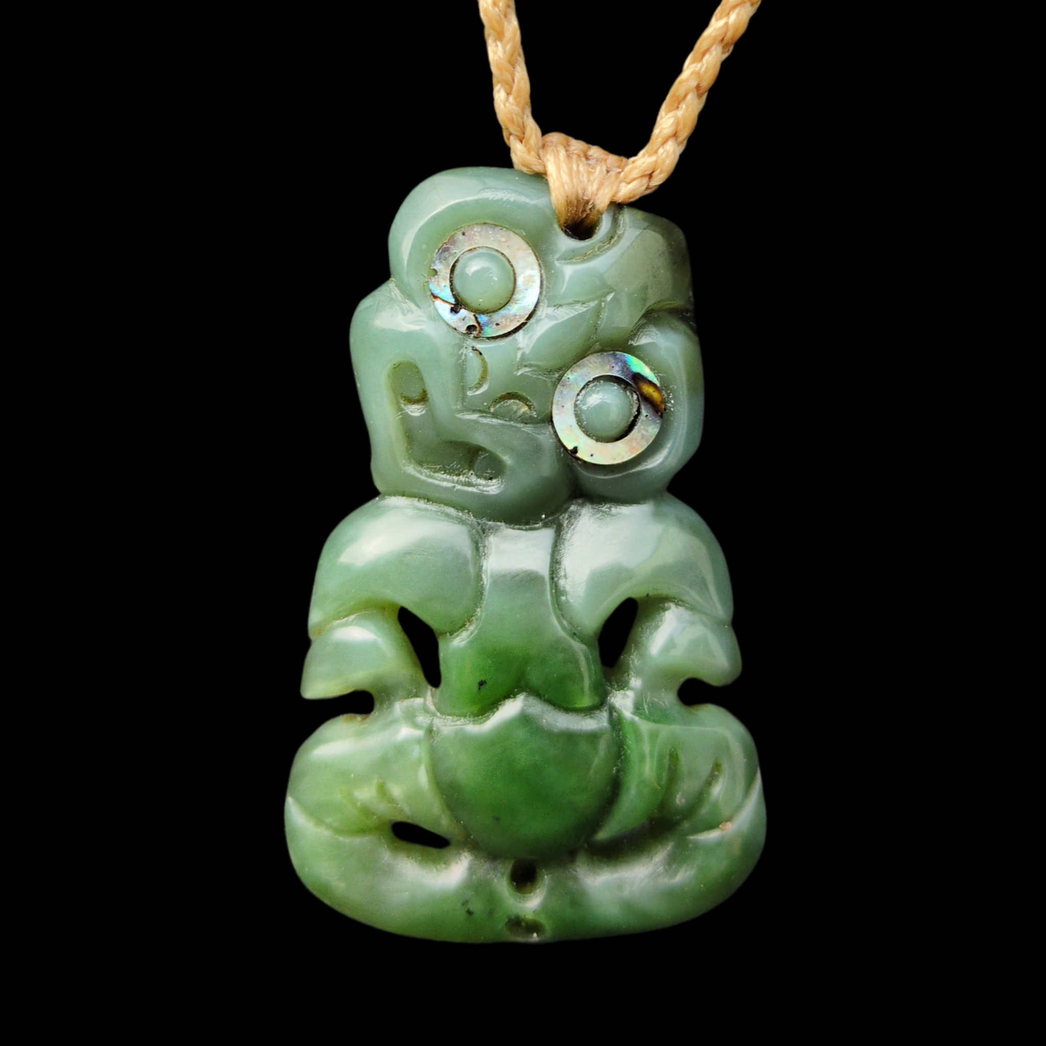 Hei Tiki | Greenstone & Bone Tiki Pendants - Sands Carving Studio Hei Tiki | Greenstone & Bone Tiki Pendants - Sands Carving Studio