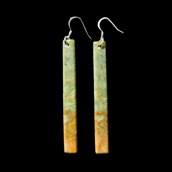 Mau Taringa Raukaraka - Pounamu Earrings