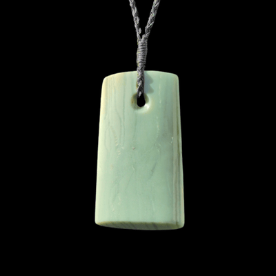 Hei Toki Inanga - Greenstone Adze Pendant Front - Sands Carving Studio