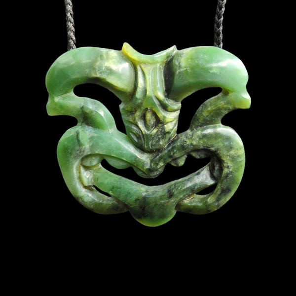 Wheku Inanga - Greenstone Carved Pendant