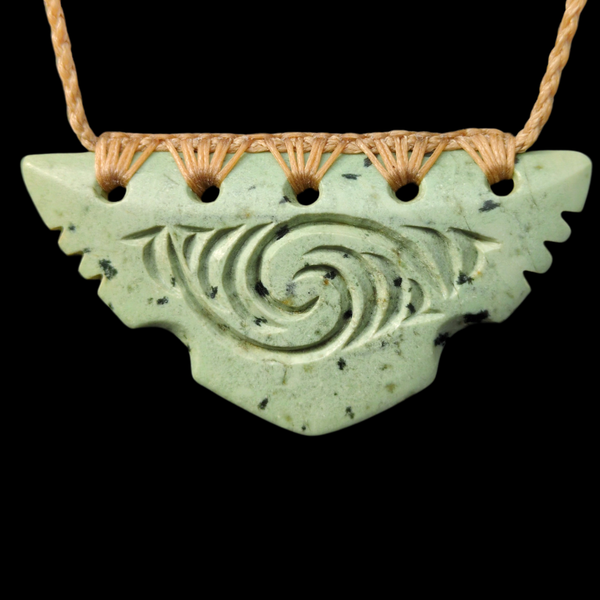Kōuma Kōkopu - Greenstone Breastplate Pendant