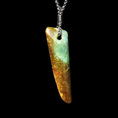 Roimata Totoweka- Greenstone Teardrop Pendant