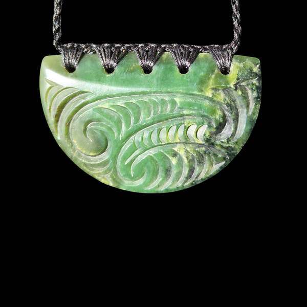 Kōuma Inanga- Greenstone Breastplate Pendant