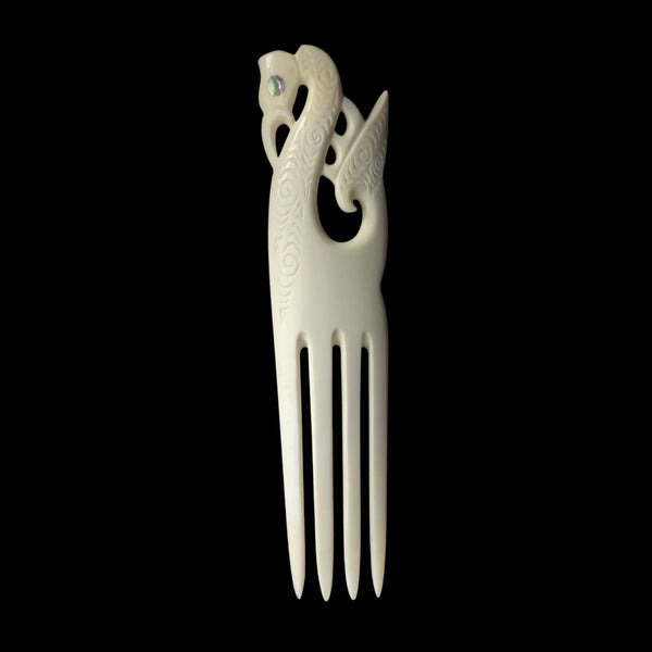 Heru - Cow Bone Comb - Sands Carving Studio