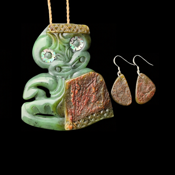 Hei Tiki Totoweka  - Greenstone Tiki Set