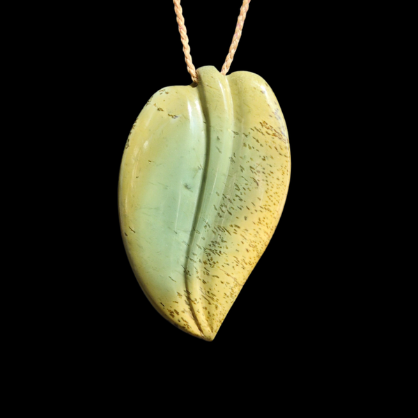 Waimea Kōkopu - Greenstone Leaf Pendant