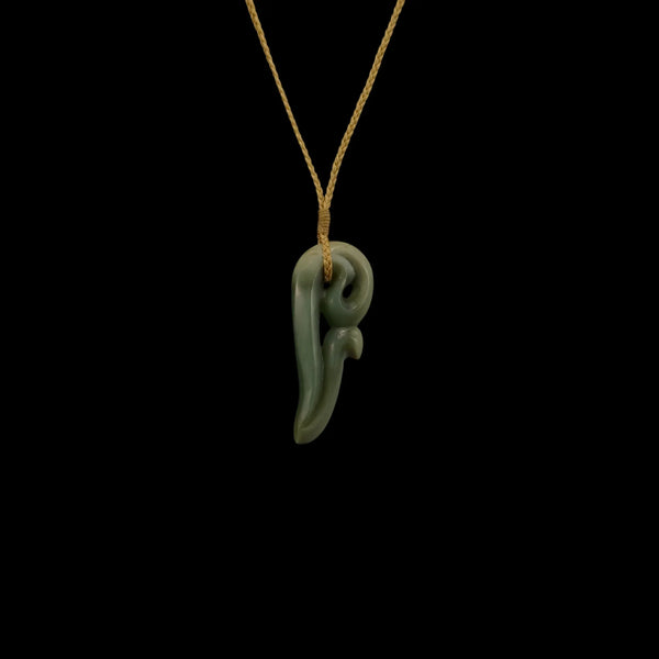 Manu Inanga - Greenstone Bird Pendant - Sands Carving Studio