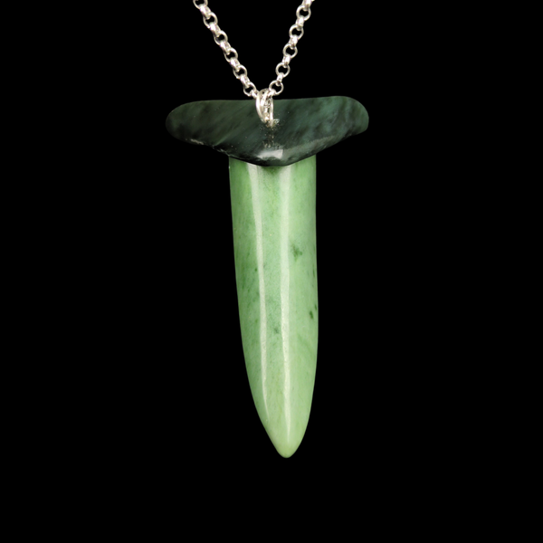 Kawakawa and Inanga Mako Niho Pendant