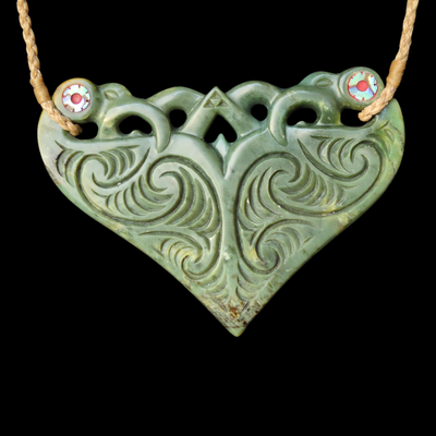 Pekapeka Inanga - Greenstone Bat Pendant