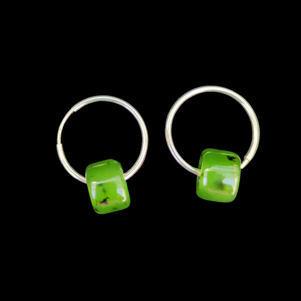 Mau Taringa Kahurangi - Pounamu Earrings - Sands Carving Studio