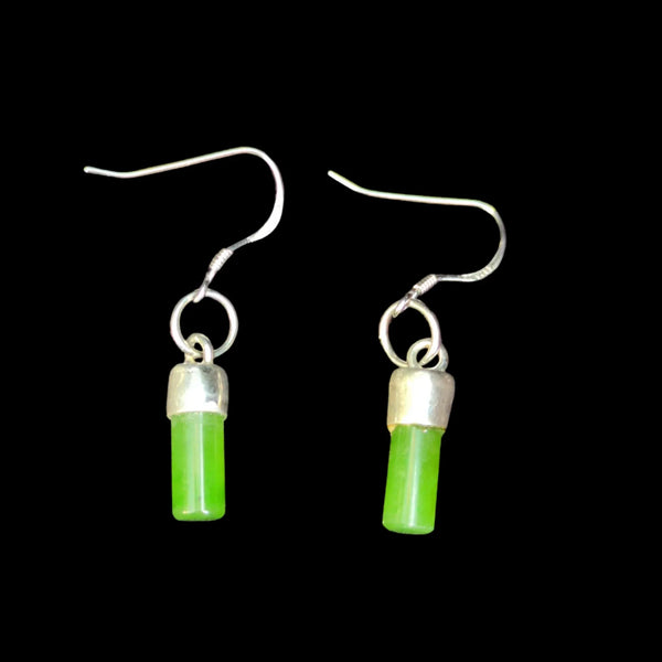 Mau Taringa Kahurangi- Pounamu Earrings - Sands Carving Studio