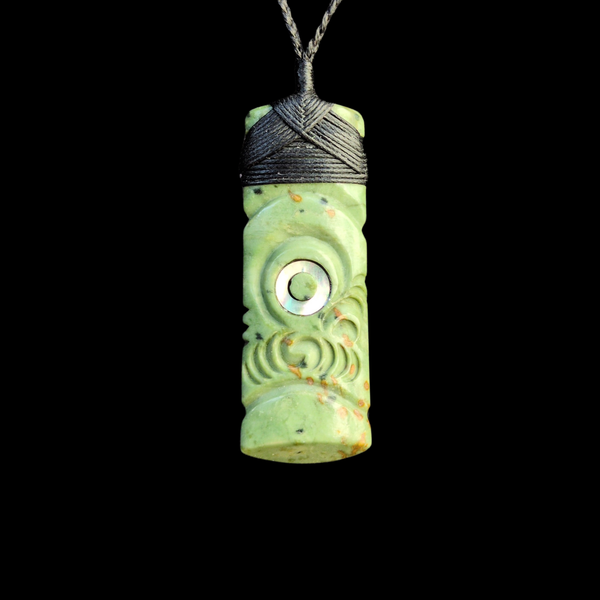 Hei Toki Kōkopu - Greenstone Adze Pendant