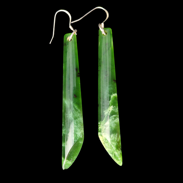 Mau Taringa Raukaraka - Pounamu Earrings