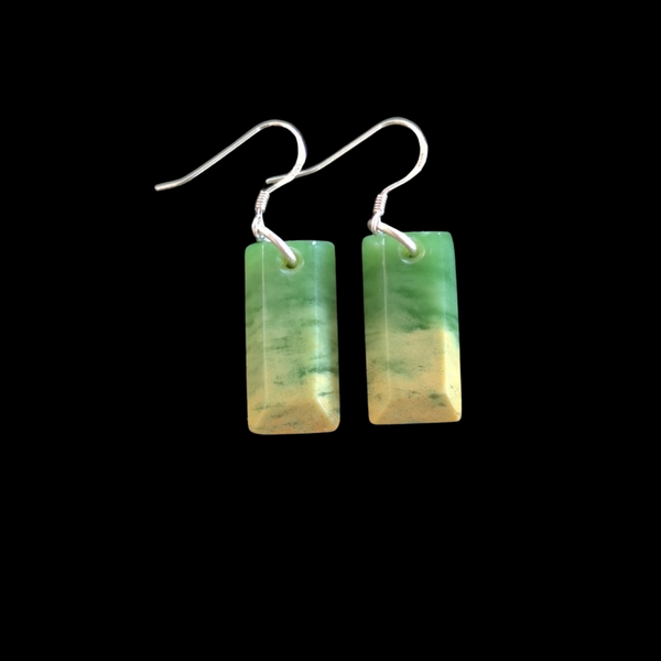 mau taringa raukaraka toki pounamu earrings by sands