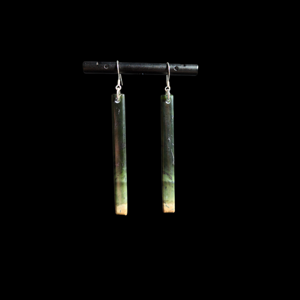 Mau Taringa Tangiwai - Pounamu Earrings