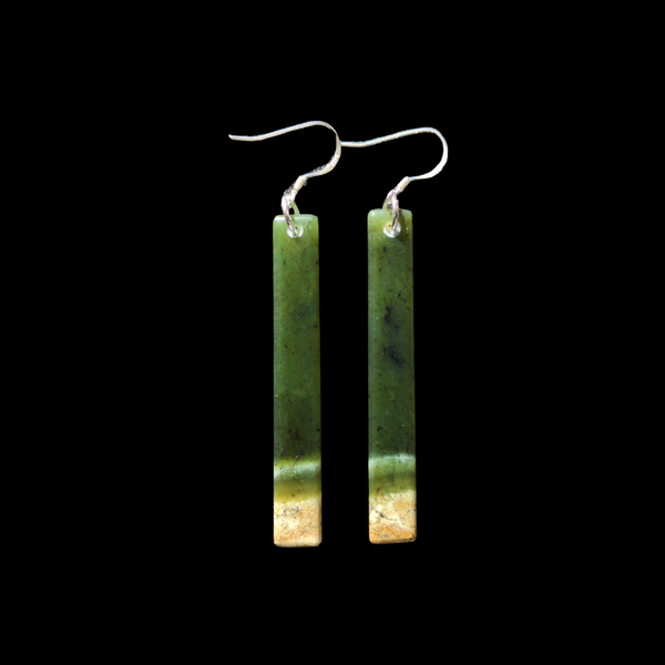 Mau Taringa Tangiwai - Pounamu Earrings